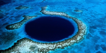 The Great Blue Hole in Belize is a Mecca for divers