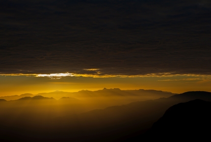 The incredible view from Adam's peak