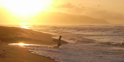 Surfer at Waikiki Beach