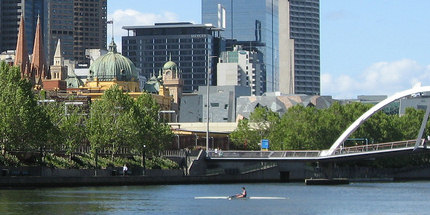 City Centre on the north bank of the Yarra River