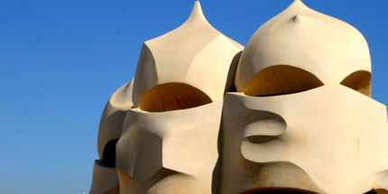 A famous Gaudi statue. 