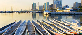 Dragonboats in Manila Bay