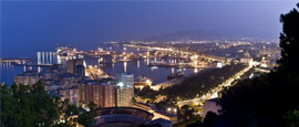 Malaga, as viewed from Gibralfaro Castle