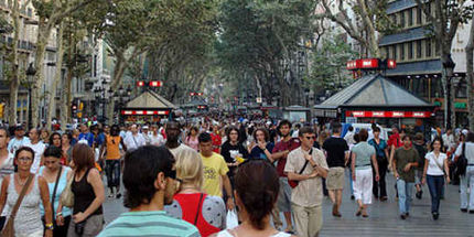 La Rambla shopping district