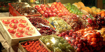 Fruit sold at a local market. 