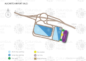 Alicante Airport map