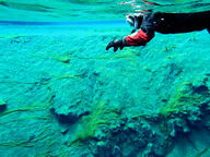 Lake Silfra's water is some of the clearest in the world