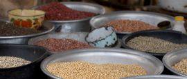 Bean in Ho marketplace, Ghana