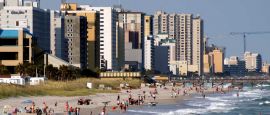 Enjoying the waves in South Carolina