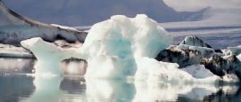 Icebergs in southern Iceland