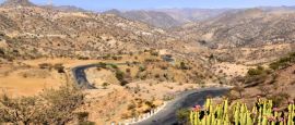 Landscape on the road from Asmara to Keren, Eritrea