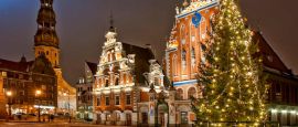 Riga at Christmas time, Latvia