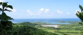 View on the south cape of the Martinique island