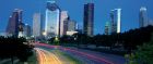 Houston at night, Texas
