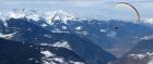 Paragliding over La Tania